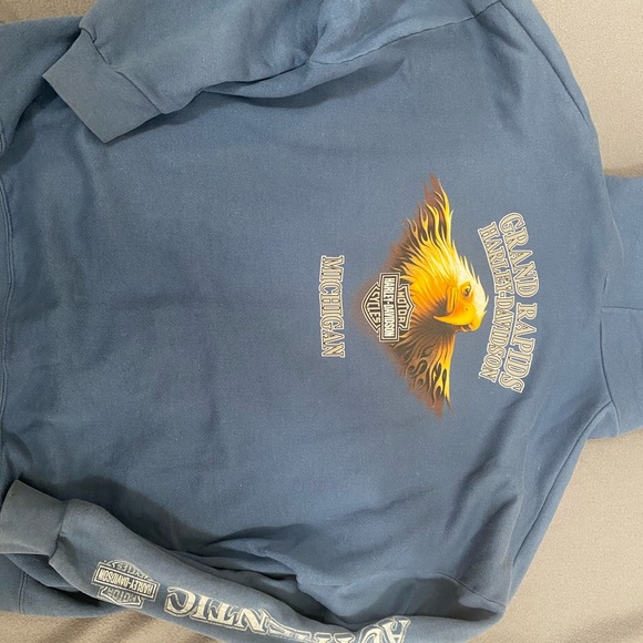 Harley-Davidson Blue Hoodie - Picture 3 of 7